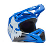Kask cross FOX V1 SHIELD BLUE niebieski biały