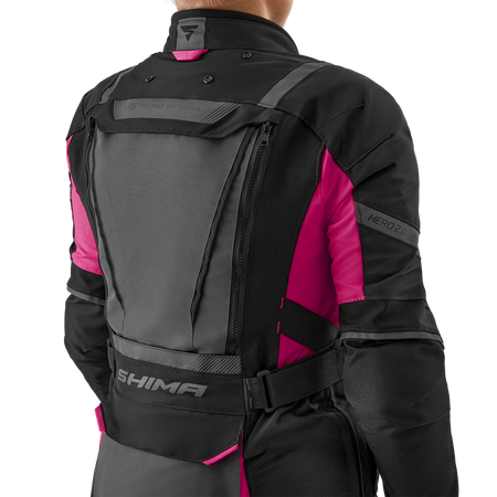Kurtka tekstylna damska SHIMA HERO 2.0 LADY PINK czarny szary różowy