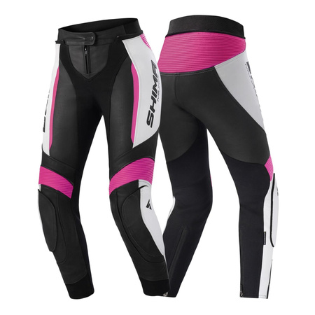 Spodnie skórzane damskie SHIMA MIURA 2.0 PINK czarny biały różowy