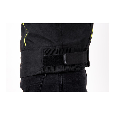 Kurtka tekstylna OZONE DELTA IV BLACK/FLO YELLOW czarny żółty fluo