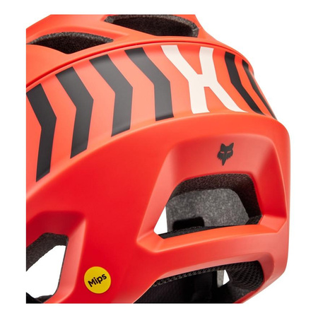 Kask rowerowy FOX PROFRAME NACE ORANGE FLAME pomarańczowy fluo