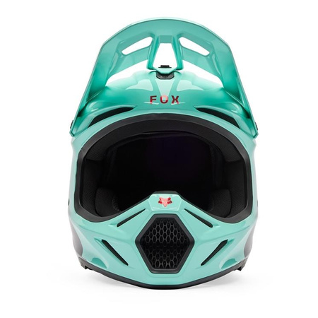 Kask cross FOX V3 DRIP TURQUOISE zielony czarny