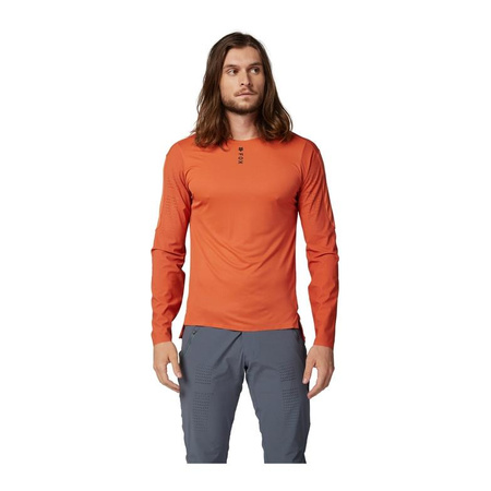 Koszulka rowerowa FOX FLEXAIR PRO Z DŁUGIM RĘKAWEM ATOMIC ORANGE pomarańczowy