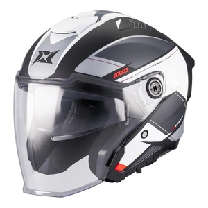 Kask otwarty AXXIS BLAZER SV TRAFFIC B0 MATT czarny szary biały