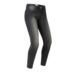 Jeansy motocyklowe damskie BROGER CALIFORNIA LADY WASHED GREY szary