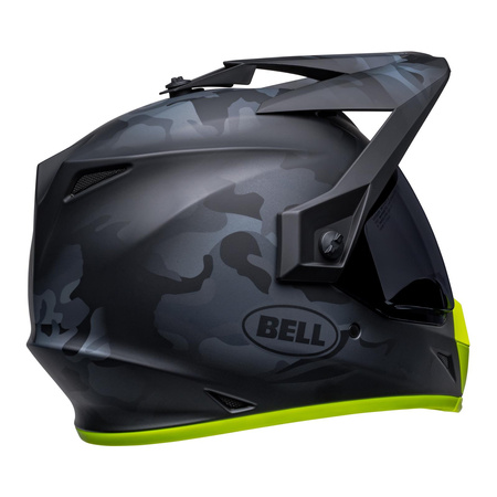 Kask integralny BELL MX-9 ADVENTURE MIPS STEALTH CAMO MATTE BLACK/HI-VIZ czarny żółty fluo