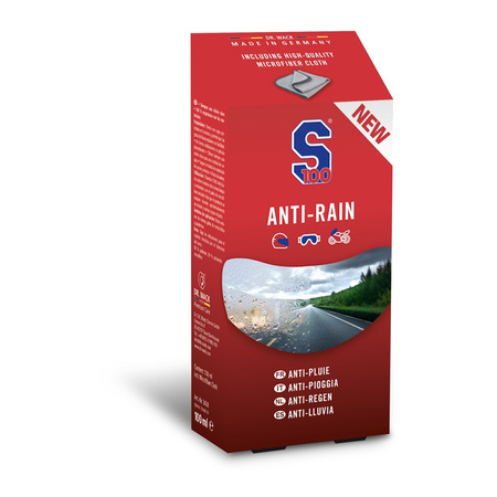 WYCIERACZKA W SPRAYU + ŚCIERECZKA Z MIKROFIBRY S100 ANTI-RAIN 100ML