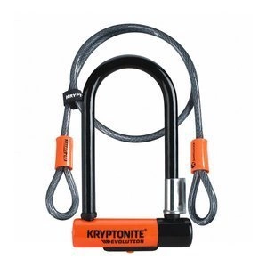 Zapięcie U-Lock KRYPTONITE EVOLUTION MINI-7 LINKA W ZESTAWIE 8,3CM X 17,8CM czarny pomarańczowy