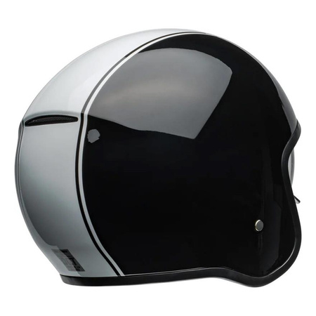 Kask otwarty BELL TX501 RALLY BLACK WHITE czarny biały