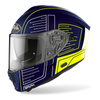 Kask integralny Airoh SPARK CYRCUIT BLUE GLOSS niebieski żółty fluo
