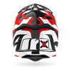Kask cross AIROH STRYCKER XXX RED GLOSS czerwony biały czarny