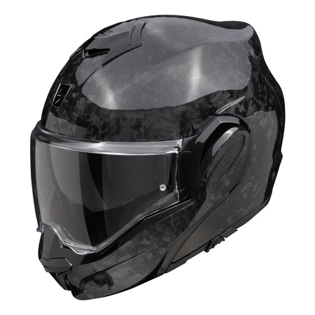 Kask szczękowy SCORPION EXO-TECH EVO CARBON ONYX BLACK czarny