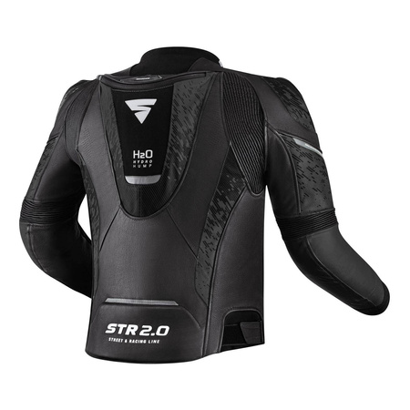 Kurtka skórzana SHIMA STR 2.0 BLACK czarny szary