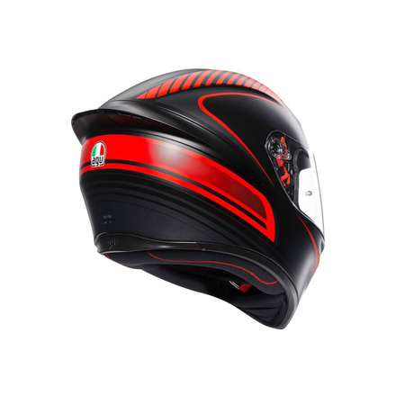 Kask integralny AGV K1 WARMUP BLACK/RED czarny czerwony
