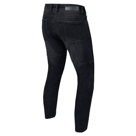 Jeansy motocyklowe REBELHORN RAGE II TAPERED FIT WASHED BLACK czarny