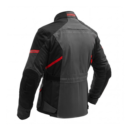Kurtka tekstylna BROGER OVERLAND BLACK/DARK GREY/RED czarny szary czerwony