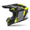 Kask cross AIROH AVIATOR 3 GLORY YELLOW MATT czarny szary żółty fluo