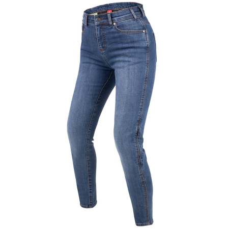 Jeansy motocyklowe damskie REBELHORN CLASSIC III LADY SKINNY FIT WASHED BLUE niebieski