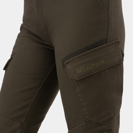 Jeansy motocyklowe damskie SHIMA RECON LADY GREEN zielony