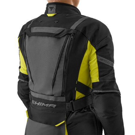 Kurtka tekstylna damska SHIMA HERO 2.0 LADY FLUO czarny szary żółty fluo