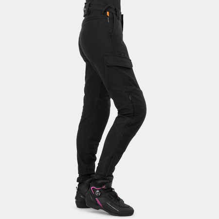 Jeansy motocyklowe damskie SHIMA RECON LADY BLACK czarny