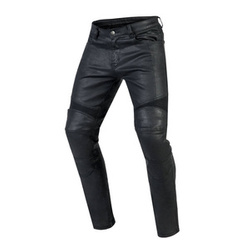 Jeansy motocyklowe OZONE RUSTY WAXED BLACK czarny