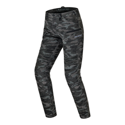 Jeansy motocyklowe damskie SHIMA GIRO 3.0 LADY CAMO szary czarny