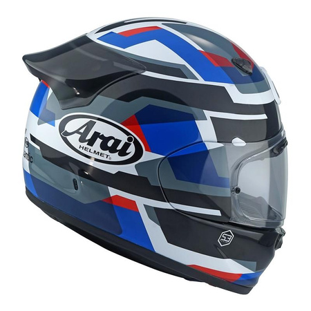 Kask integralny ARAI QUANTIC ABSTRACT BLUE niebieski czerwony biały czarny