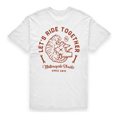 Koszulka T-shirt BROGER TIGER WHITE biały
