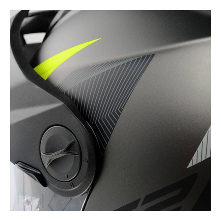 Kask szczękowy SCHUBERTH E2 ECE DEFENDER YELLOW czarny szary żółty fluo