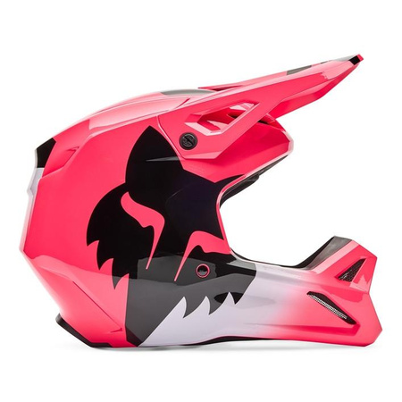 Kask cross FOX V1 SHIELD PINK różowy czarny