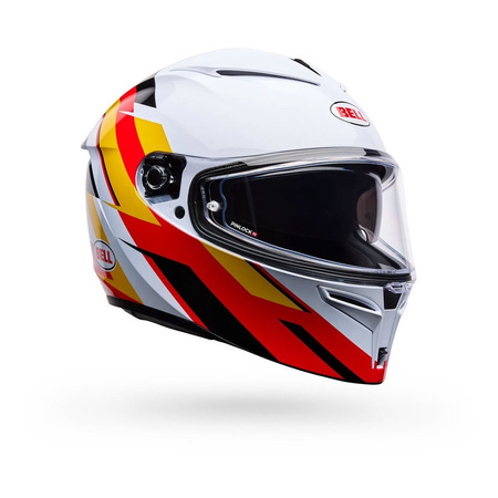 Kask integralny BELL LITHIUM ECE6 NOVA WHITE RED biały czerwony