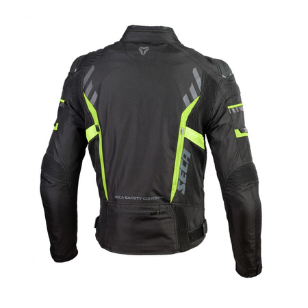 Kurtka tekstylna SECA AVATAR II FLUO YELLOW czarny żółty fluo