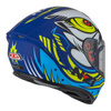 Kask integralny NZI TRENDY OCELO BLUE WHITE SKY BLUE MATT biały niebieski