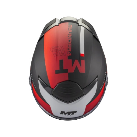 Kask integralny MT THUNDER 4 SV WAVES BLACK/RED/WHITE czarny czerwony biały