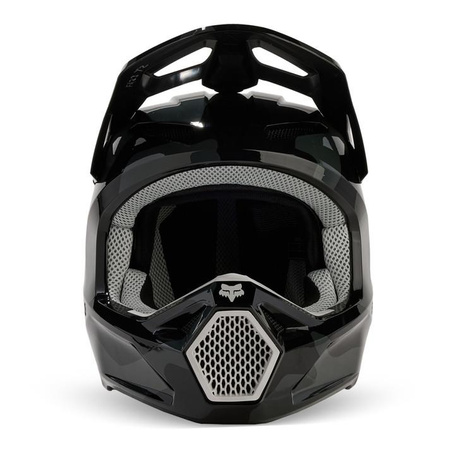 Kask cross dziecięcy FOX JUNIOR V1 BNKR BLACK CAMO czarny szary