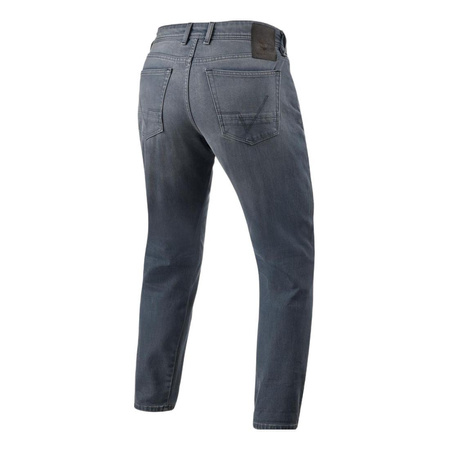 Jeansy motocyklowe REVIT KEEGAN TAPERED MEDIUM GREY USED szary
