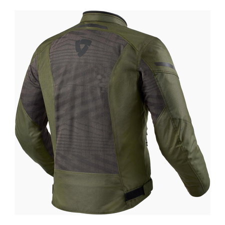 Kurtka tekstylna REVIT TORQUE 2 H2O BLACK/DARK GREEN czarny zielony