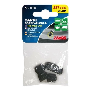 Zestaw pięciu nakrętek na wentyle marki LAMPA