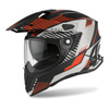 Kask integralny AIROH COMMANDER BOOST ORANGE MATT pomarańczowy szary czarny