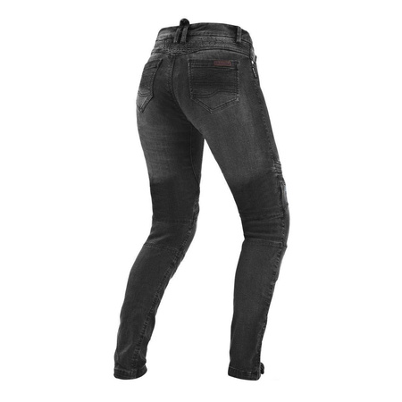 Jeansy motocyklowe damskie SHIMA JESS BLACK czarny