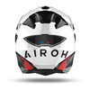 Kask integralny AIROH COMMANDER FACTOR WHITE GLOSS biały niebieski czerwony czarny szary
