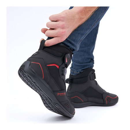 Buty motocyklowe Rebelhorn Spark II czarny-czerwony