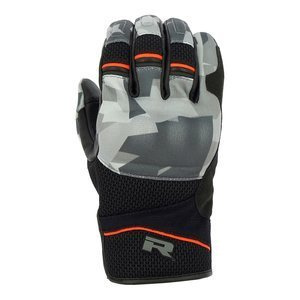 Rękawice miejskie RICHA DESERT 2 GREY CAMO/FLUO RED szary moro czerwony fluo czarny