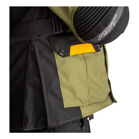 Kurtka tekstylna RST PRO SERIES ADVENTURE X CE GREEN/OCHRE czarny zielony żółty
