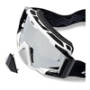 Gogle motocyklowe IMX SAND WHITE GLOSS SZYBA SILVER IRIDIUM + CLEAR biały