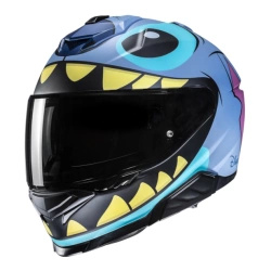 Kask motocyklowy integralny HJC I71 Stitch Disney niebieski