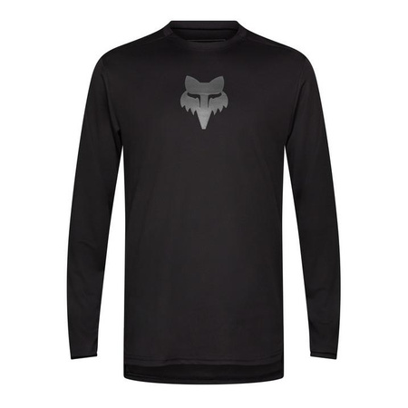 Koszulka rowerowa FOX RANGER Z DŁUGIM RĘKAWEM HEAD BLACK czarny