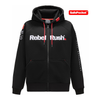 Bluza REBELRUSH ZIP BLACK czarny