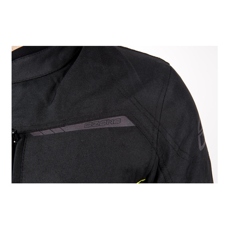 Kurtka tekstylna OZONE DELTA IV BLACK/FLO YELLOW czarny żółty fluo